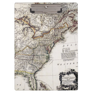 KARTE VON AMERIKA, 1809 KLEMMBRETT