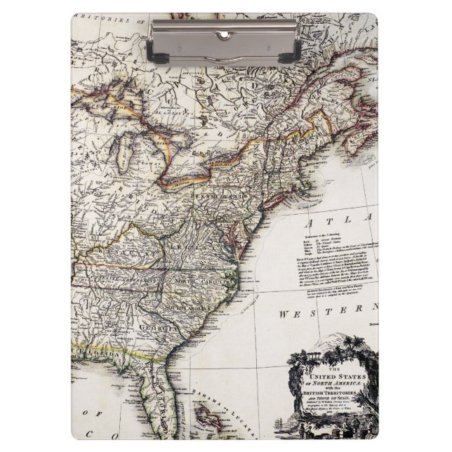 KARTE VON AMERIKA, 1809 KLEMMBRETT (Vorderseite)
