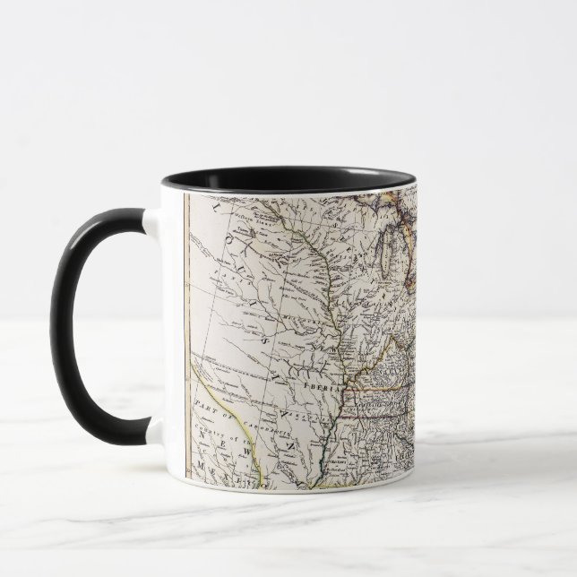 KARTE VON AMERIKA, 1809 TASSE (Links)