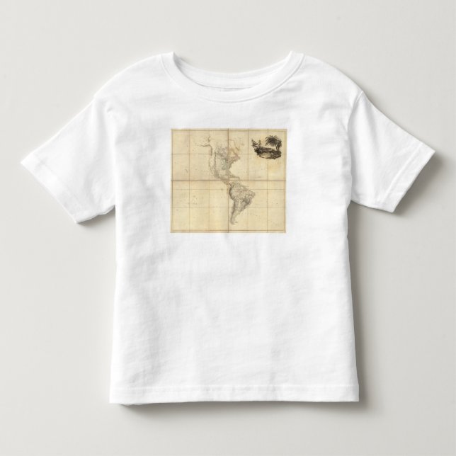 Karte von Amerika durch ein Arrowsmith Kleinkind T-shirt (Vorderseite)