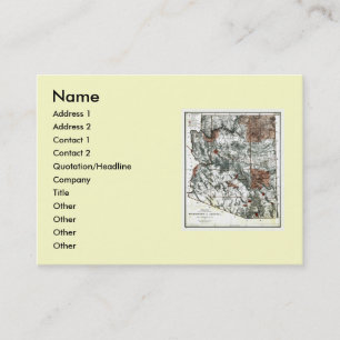 Karte von Arizona und Staatsflagge