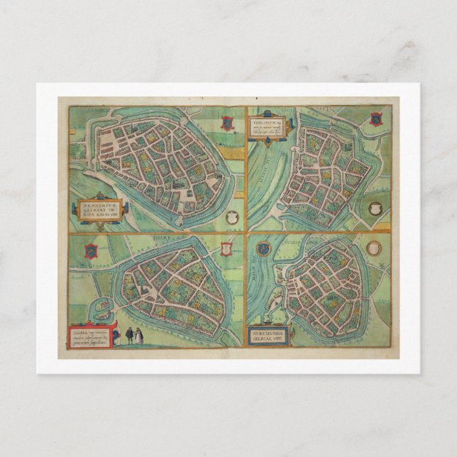 Karte von Arnhem, Velmo, Gelre und Ruerm, von 'Civ (Vorderseite)