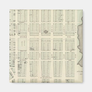 Karte von Asbury Park, Monmouth Landkreis, New Jer Magnet