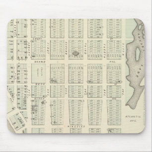 Karte von Asbury Park, Monmouth Landkreis, New Jer Mousepad
