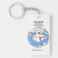 Karte von Atlantis - beide Hemisphären -