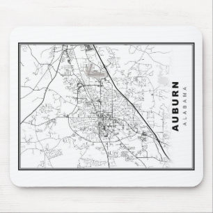 Karte von Auburn Mousepad