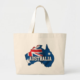 Karte von Australien Jumbo Stoffbeutel