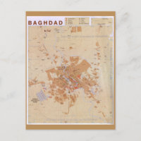 Karte von Bagdad, Irak (2003)