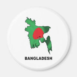 Karte von Bangladesch Magnet