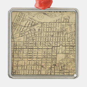 Karte von Berkeley, Kalifornien Ornament Aus Metall