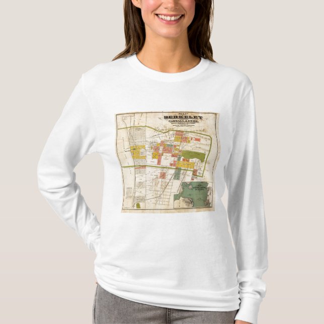 Karte von Berkeley T-Shirt (Vorderseite)