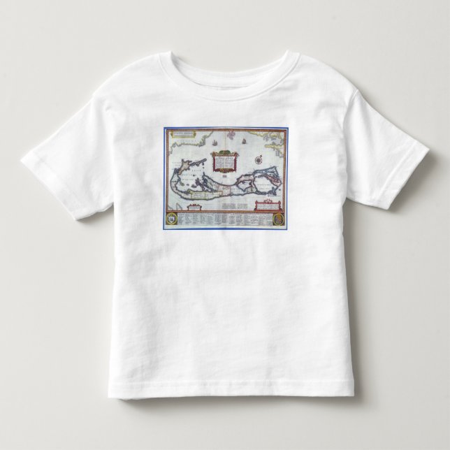 Karte von Bermuda Kleinkind T-shirt (Vorderseite)