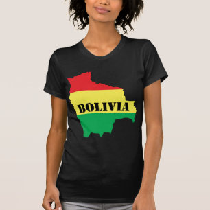 Karte von Bolivien T-Shirt