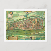 Karte von Bremen, von "Civitates Orbis Terrarum" v