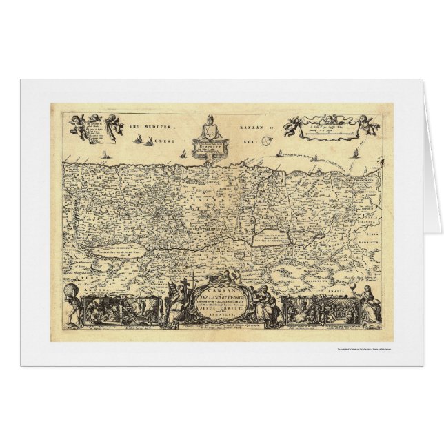 Karte von Canaan das Land des Versprechens durch (Vorderseite (Horizontal))