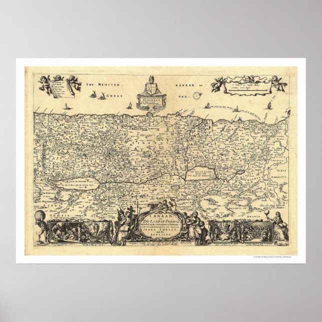 Karte von Canaan Das Land des Versprechens von Mox Poster (Vorne)