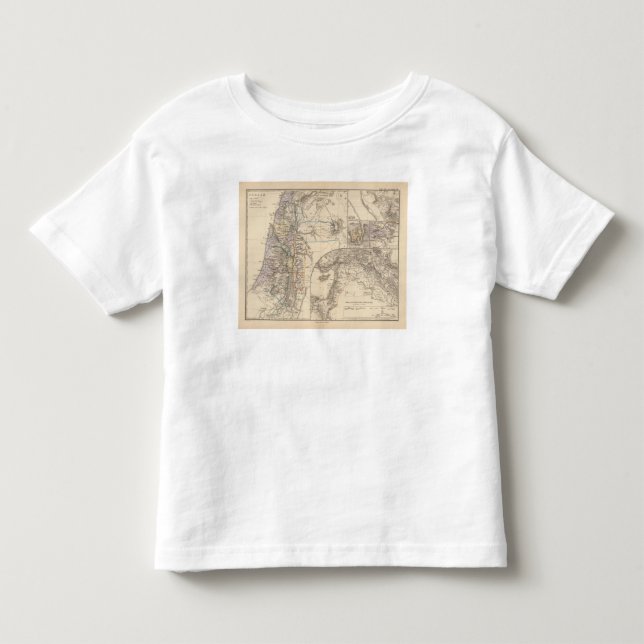 Karte von Canaan Kleinkind T-shirt (Vorderseite)