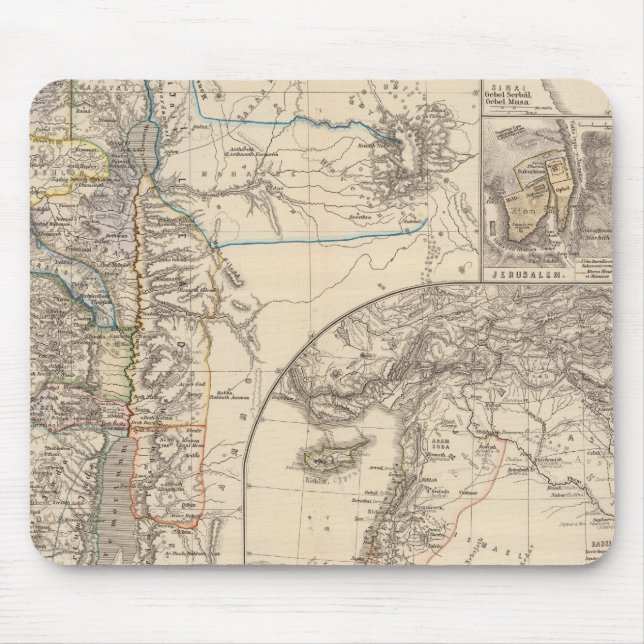 Karte von Canaan Mousepad (Vorne)