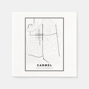 Karte von Carmel-by-the-Sea Serviette
