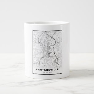 Karte von Cartersville Jumbo-Tasse