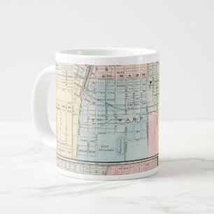Karte von Champaign, Urbana, Mattoon und Charlesto Jumbo-Tasse