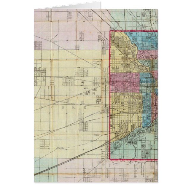 Karte von Chicago (Vorne)