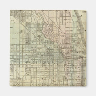 Karte von Chicago Magnet