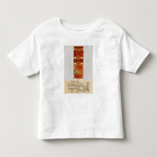 Karte von Chicago und von nordwestlichen Kleinkind T-shirt
