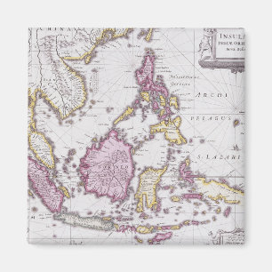 Karte von China u. von Indonesien   1710 Magnet