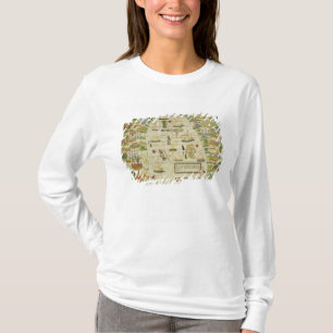 Karte von Chinameer, Faksimile von T-Shirt