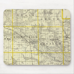 Karte von Clay Landkreis, Flora und Louisville Mousepad