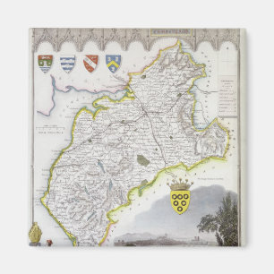 Karte von Cumberland, aus "Moule's English Magnet