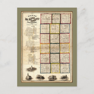 Karte von De Kalb County, Illinois (1860)