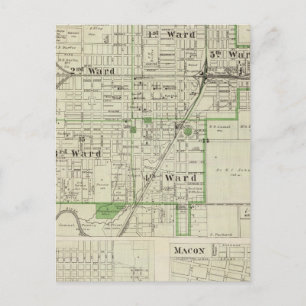 Karte von Decatur City, Sullivan und Macon