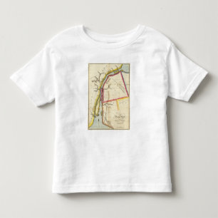Karte von Detroit River und von angrenzendem Land Kleinkind T-shirt