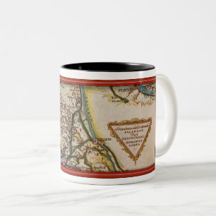 KARTE VON DEUTSCHLAND AUS DEN 1930ER JAHREN, DETAI ZWEIFARBIGE TASSE