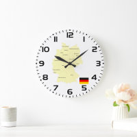 Karte von Deutschland mit Bundesländern und Haupts