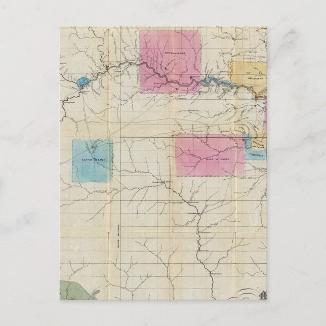 Karte von Eastern Kansas (Vorderseite)