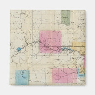 Karte von Eastern Kansas Magnet