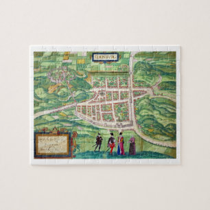 Karte von Edinburgh, von 'Civitates Orbis Terrarum