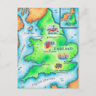 Karte von England