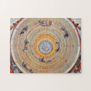 Karte von Erde basiert auf Ptolemäus Theorien  