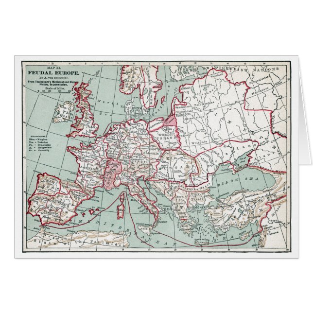 KARTE VON EUROPA, 12. Jahrhundert (Vorderseite (Horizontal))