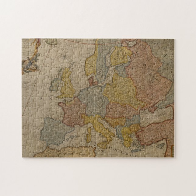 Karte von Europa | 1700 (Horizontal)