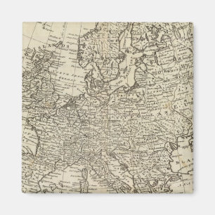 Karte von Europa 3 Magnet