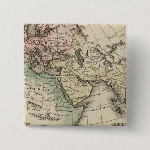 Karte von Europa, Nordafrika und Südostasien Button