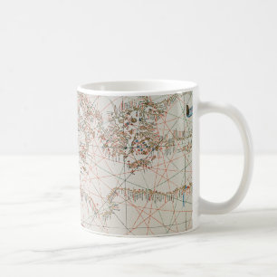 Karte von Europa u. Küsten von Nordafrika Kaffeetasse