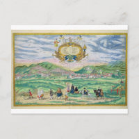 Karte von Granada, von "Civitates Orbis Terrarum" 