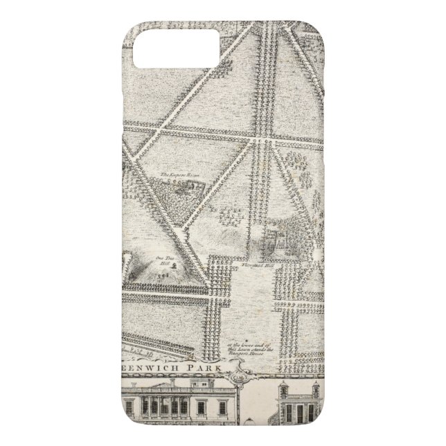 Karte von Greenwich-Park Case-Mate iPhone Hülle (Rückseite)