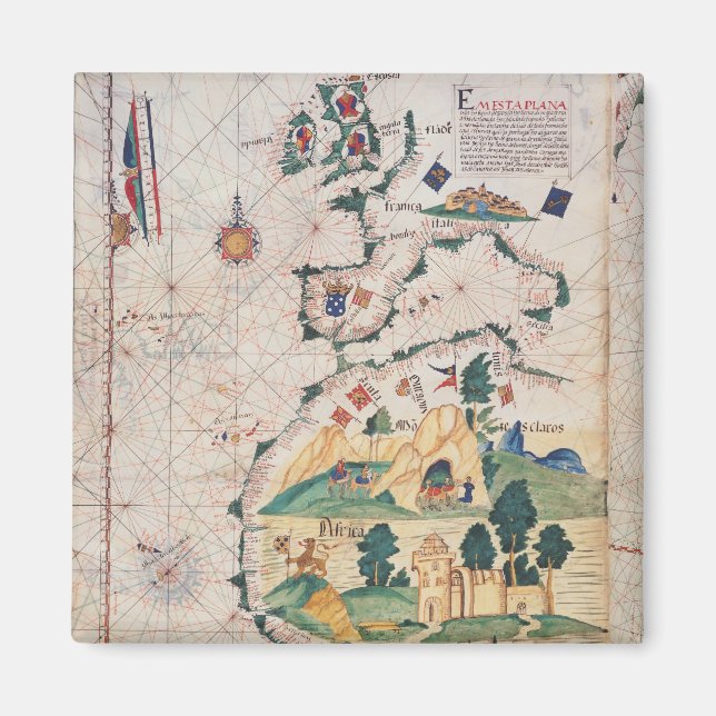 Karte von Großbritannien Magnet (Vorne)